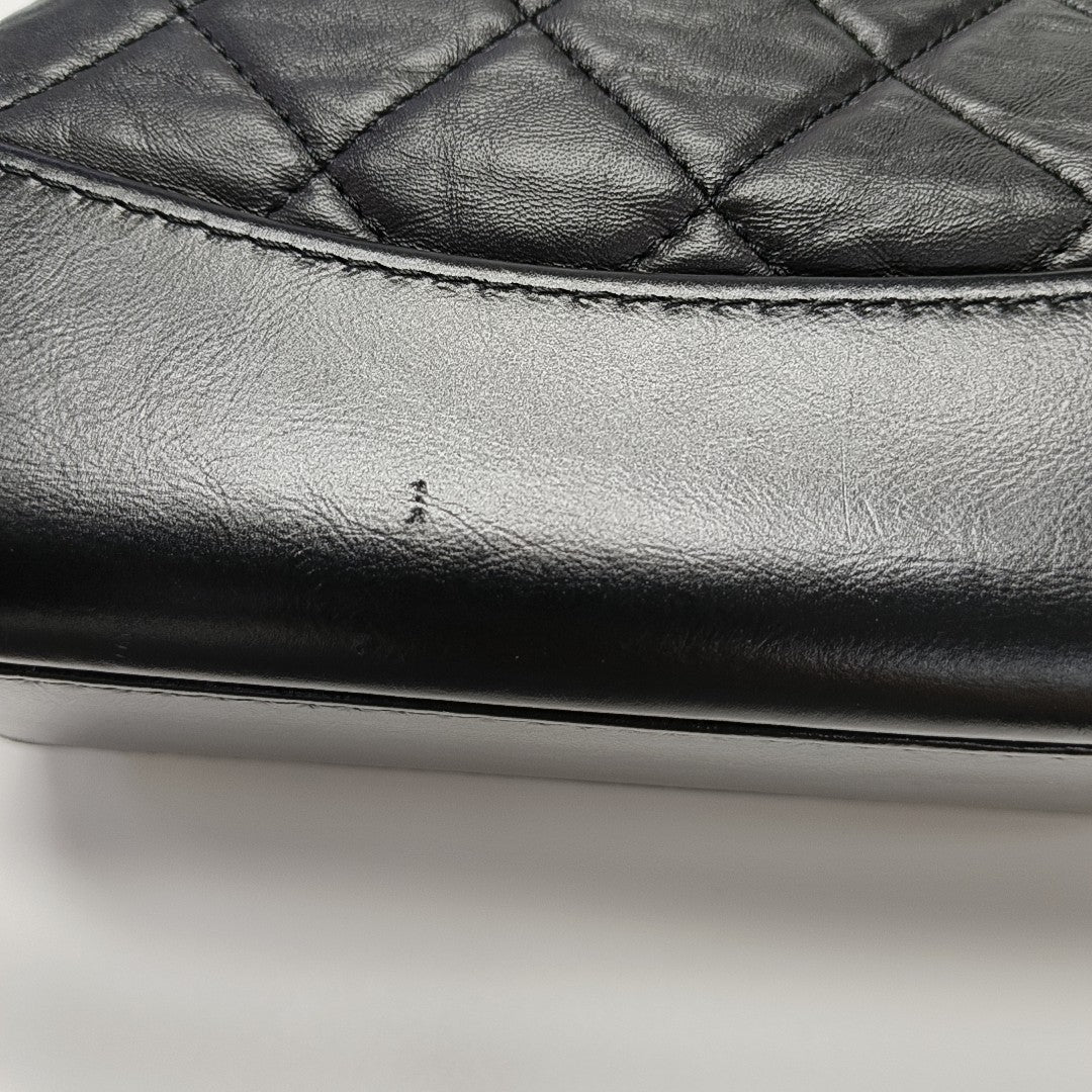 GABRIELLE Small Quilted Calfskin Black