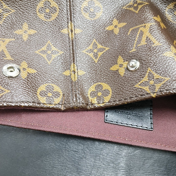 PALK Monogram Coated Canvas Brown