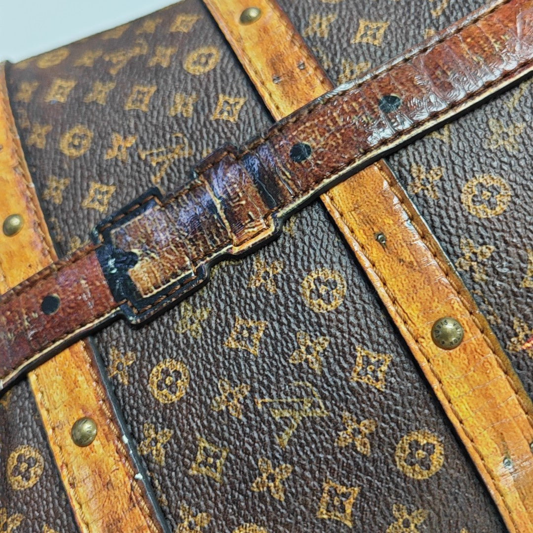 DUFFLE Monogram Coated Canvas Brown