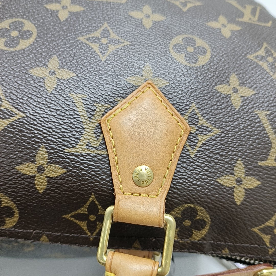 SPEEDY 30 Monogram Coated Canvas Brown