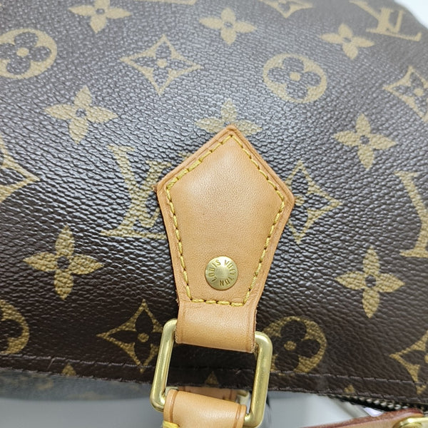 SPEEDY 30 Monogram Coated Canvas Brown