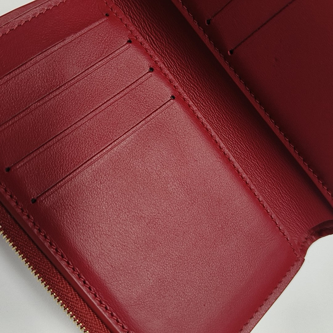 CAPUCINES Calfskin Red Wallet
