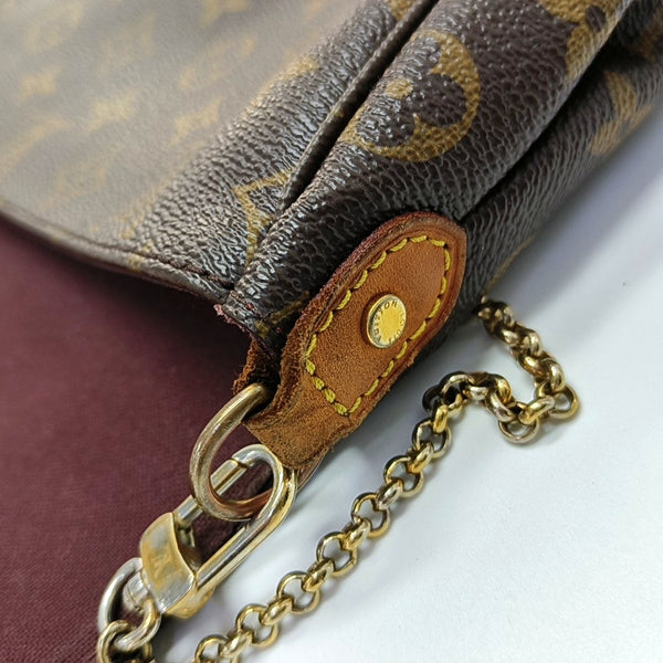 FAVORITE MM Monogram Coated Canvas Brown