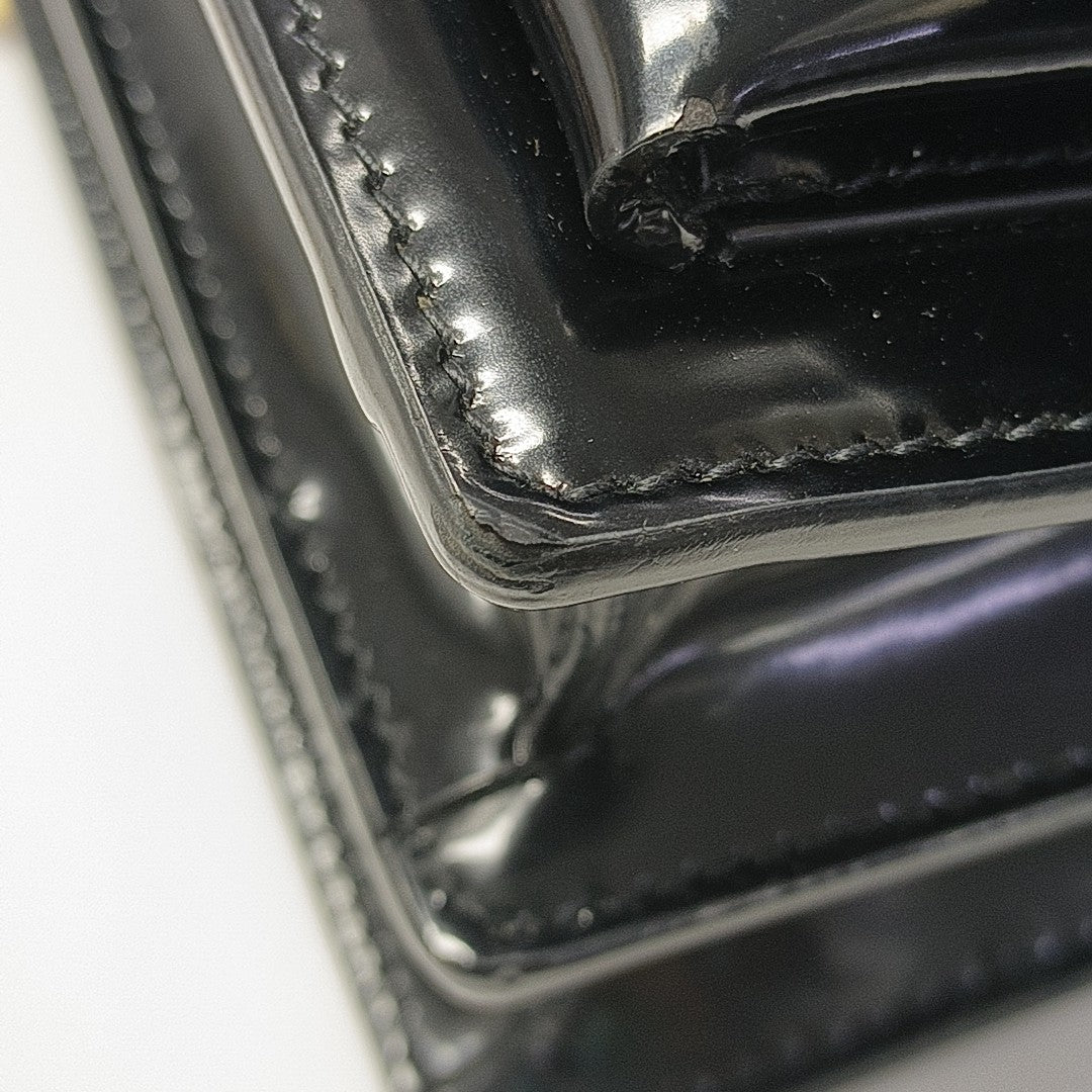 SUNSET Small Patent Leather Black