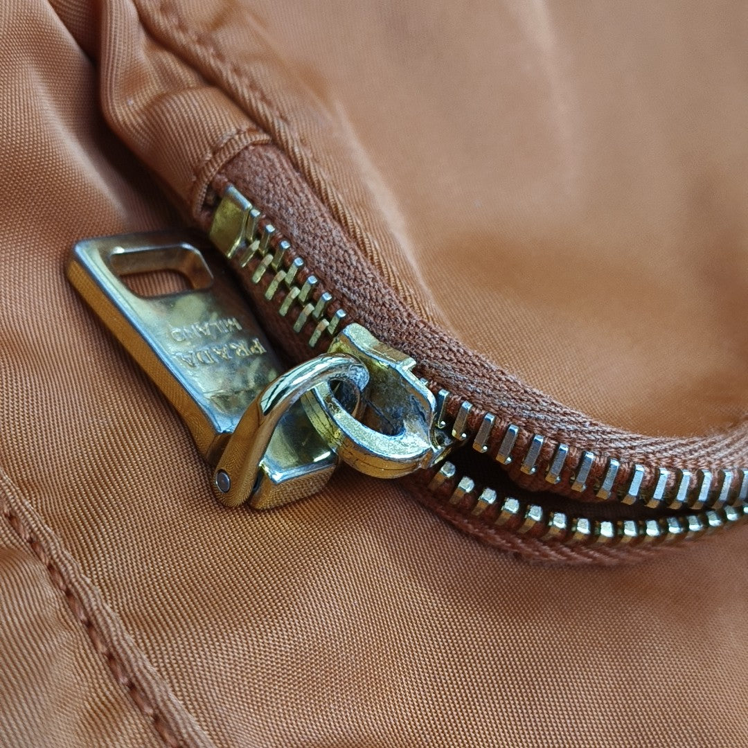 Fabric Shoulder Bag Orange