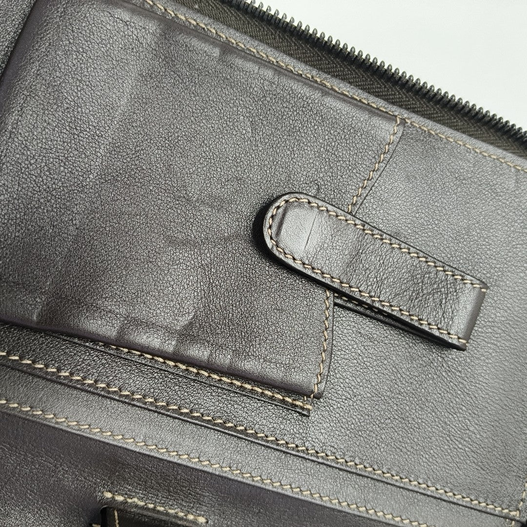 GG Supreme Monogram Coated Canvas Brown