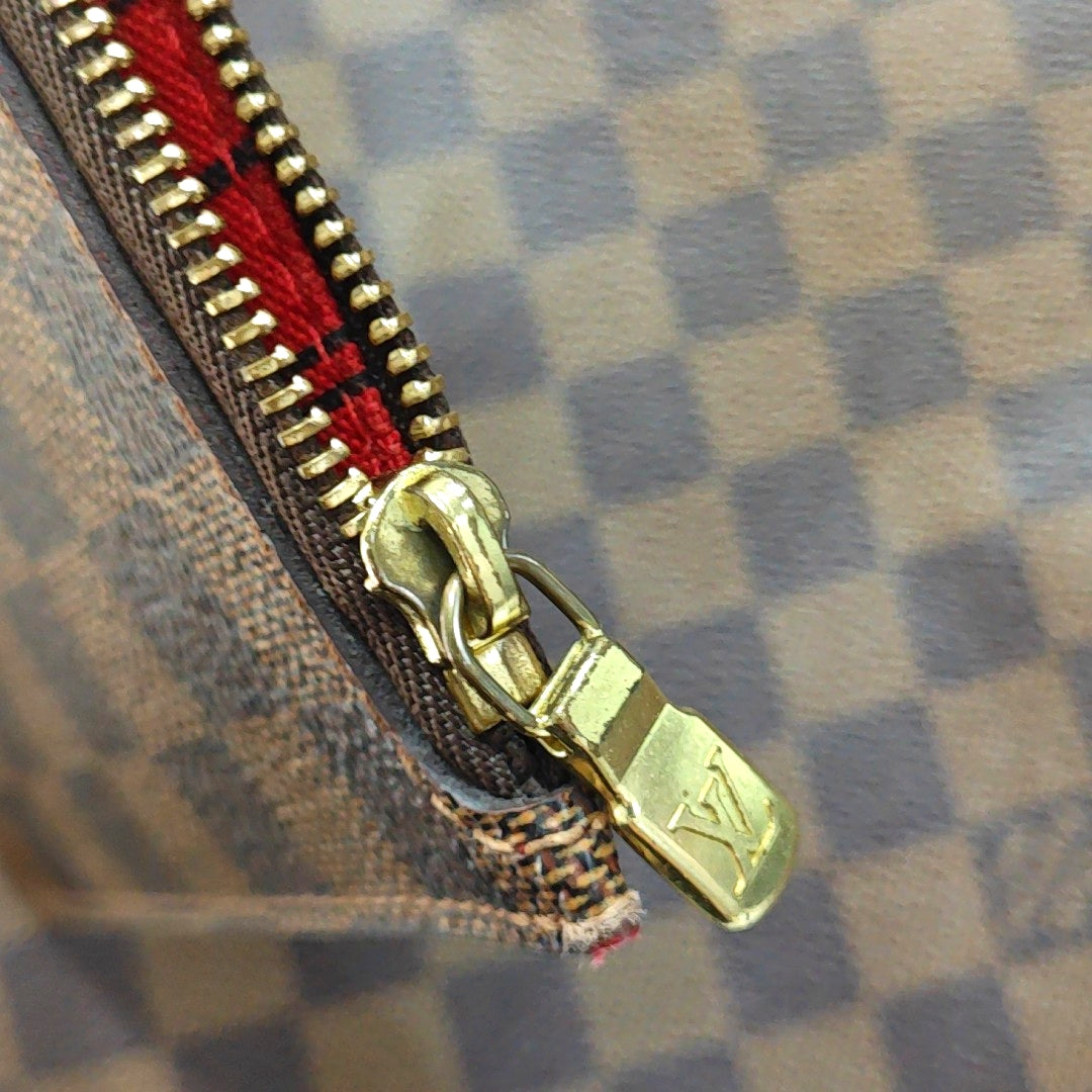 Authenticated pre-owned  NEVERFULL GM Damier Ebene Coated Canvas Brown - Tote Bag at Looply