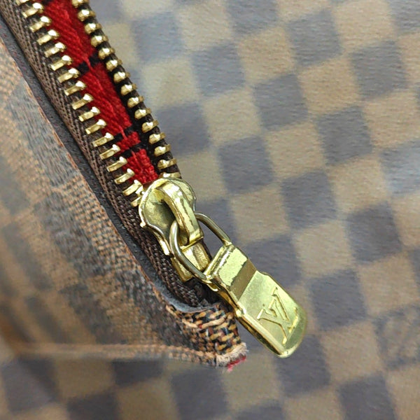 Authenticated pre-owned  NEVERFULL GM Damier Ebene Coated Canvas Brown - Tote Bag at Looply