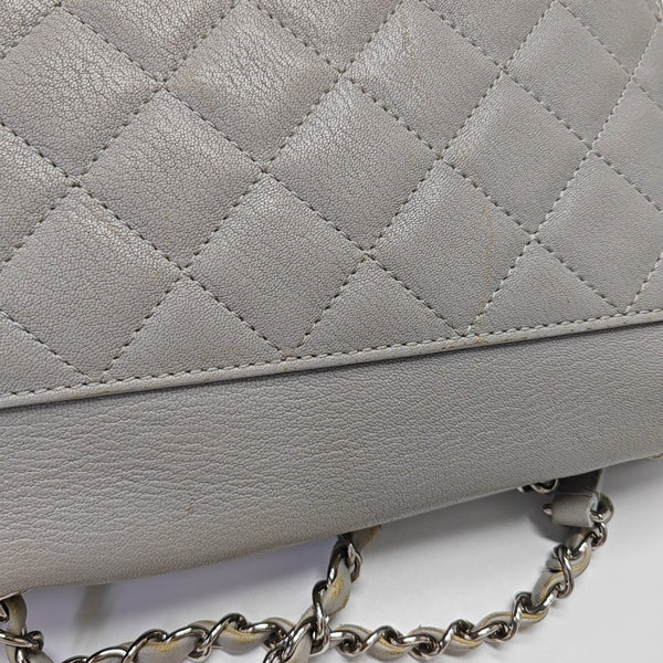 CC BOX Quilted Lambskin Gray