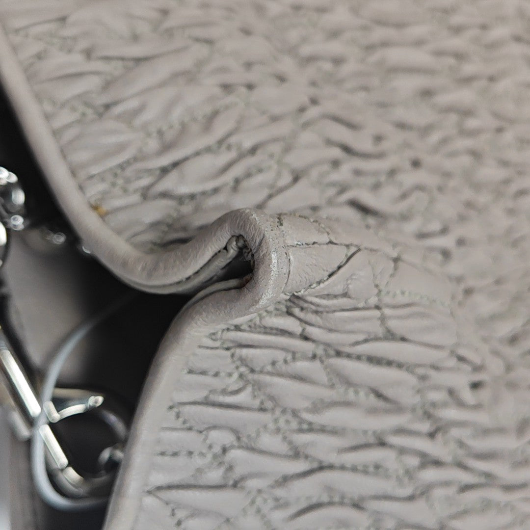 Lambskin Tote Bag Gray