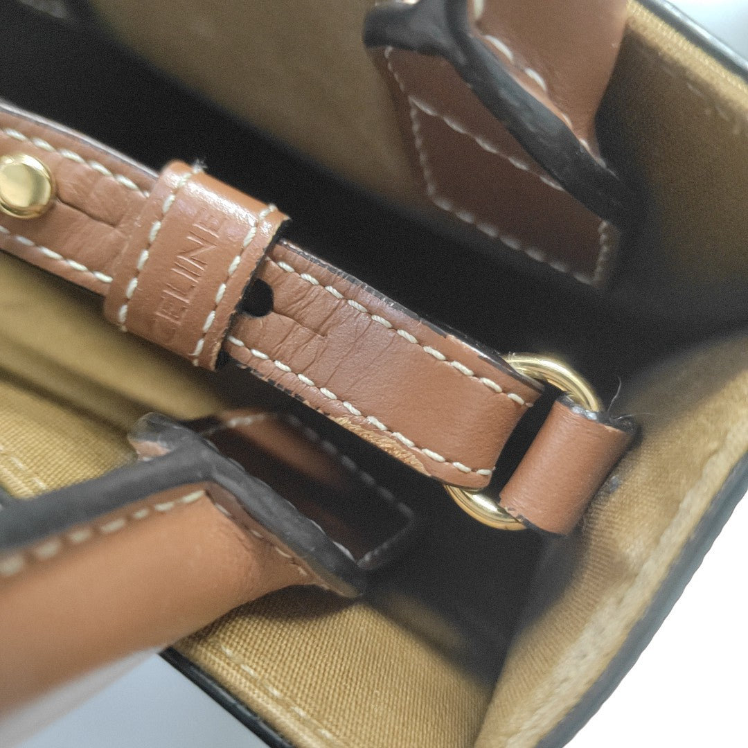 CABAS CELINE Mini Coated Canvas Brown