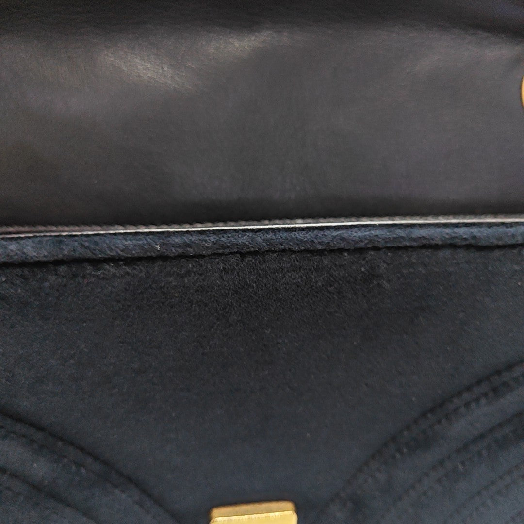 GG Marmont Medium Quilted Velvet Black