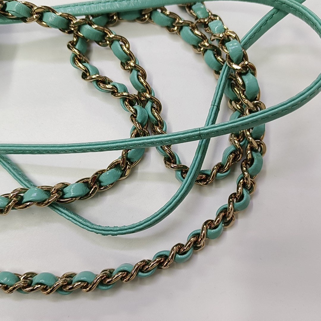 CHANEL 31 Quilted Lambskin Green