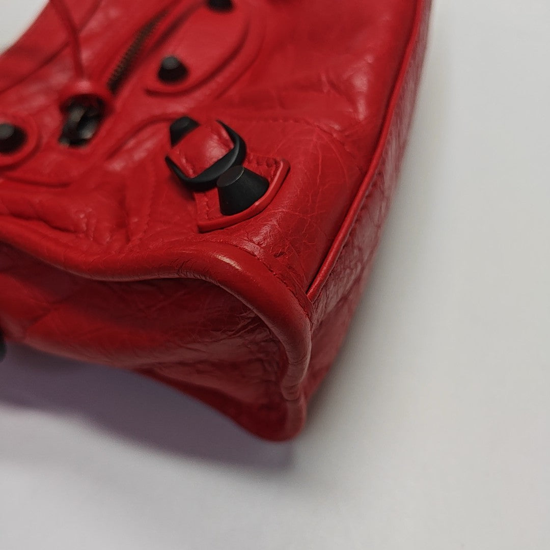 Classic City Mini Lambskin Red