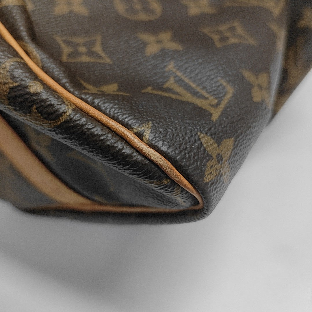SPEEDY 30 Monogram Coated Canvas Brown