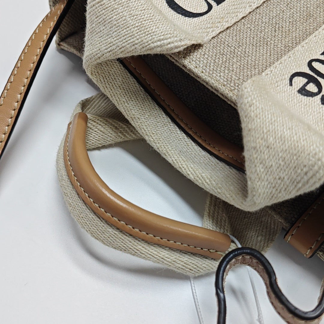 Woody Mini Fabric Beige