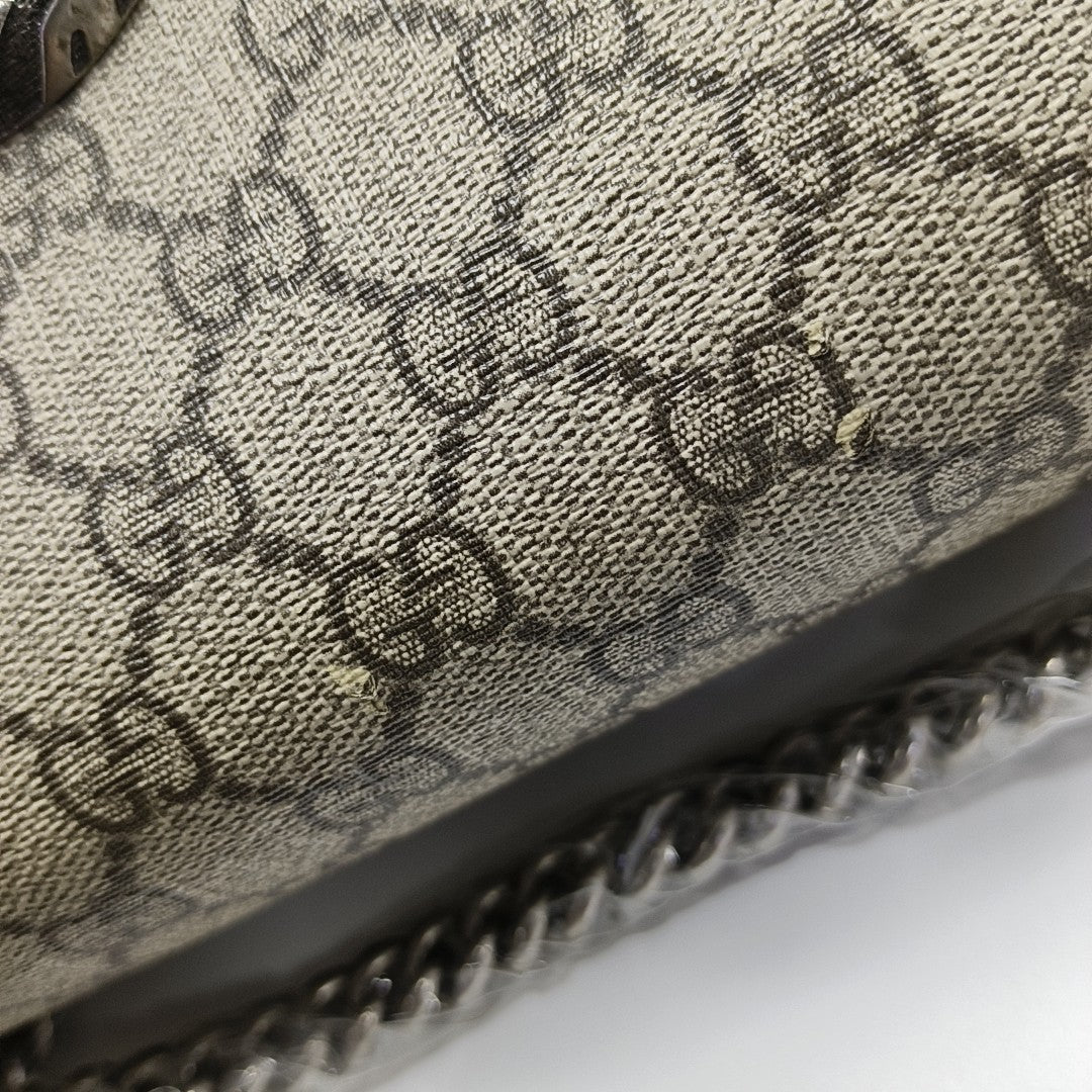 Dionysus Small Monogram Coated Canvas Black