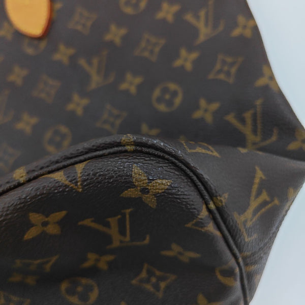 NEVERFULL MM Monogram Coated Canvas Brown