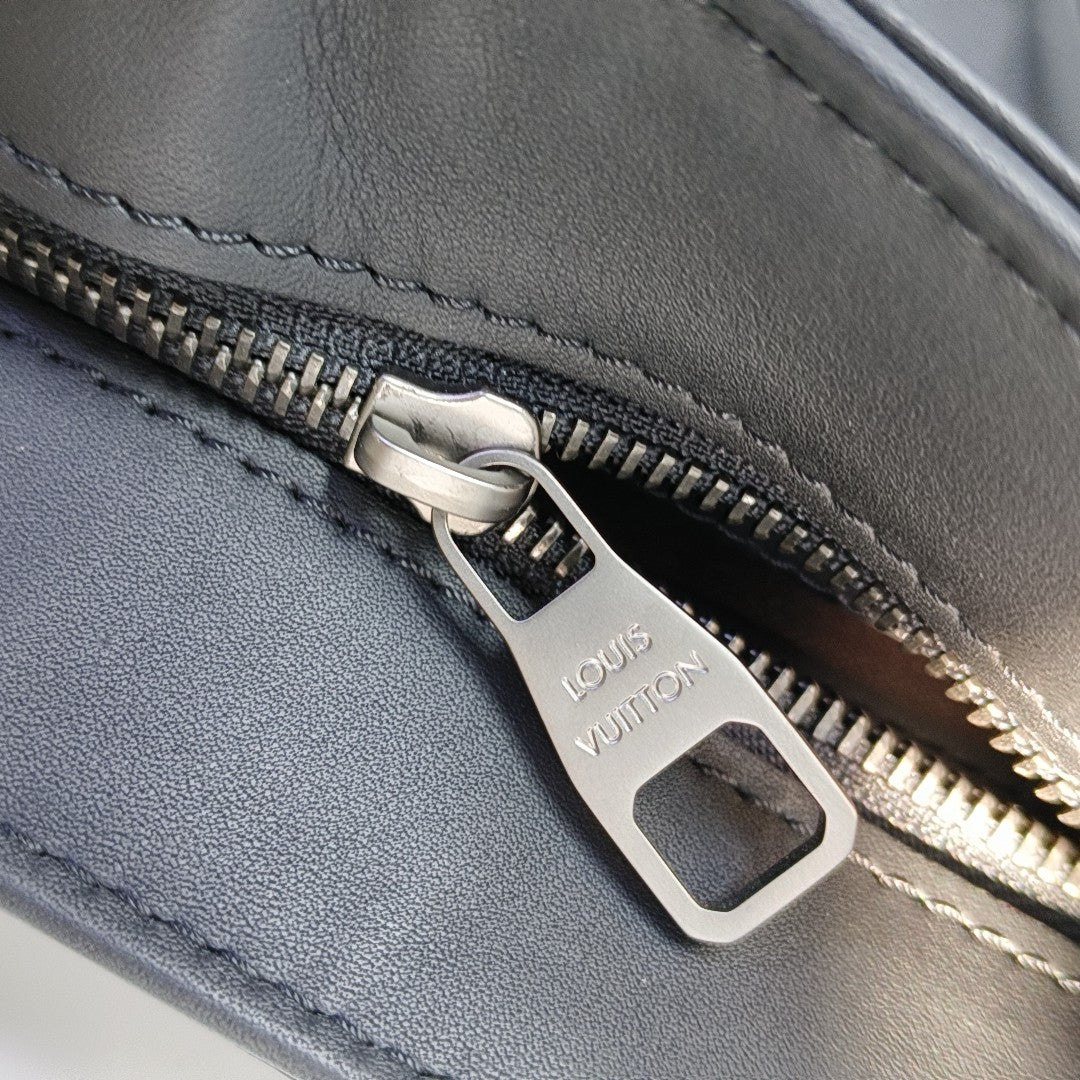 TADAO PM Damier Graphite Calfskin Black