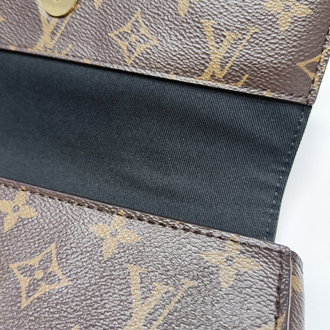 CLUNY Monogram Coated Canvas Brown