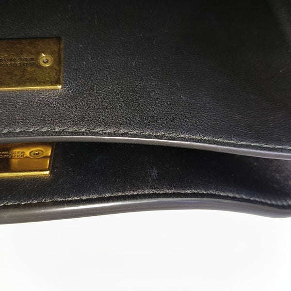 Calfskin Shoulder Bag Mini Black