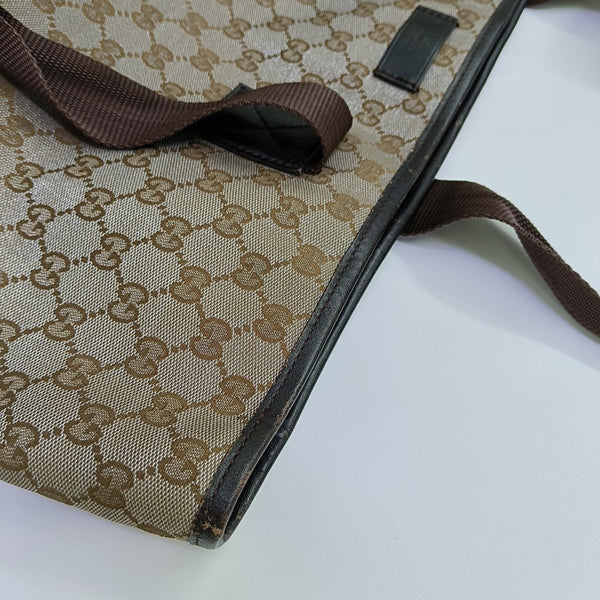 Monogram Canvas Top Handle Bag Brown