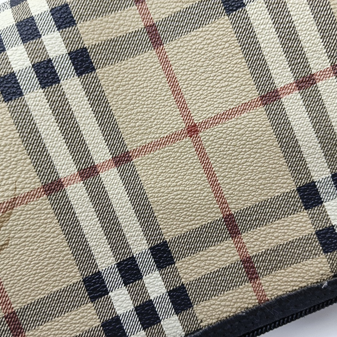 Coated Canvas Shoulder Bag Beige