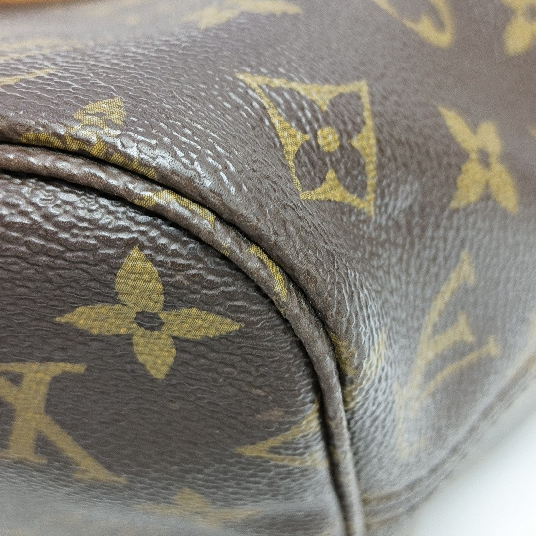 NEVERFULL MM Monogram Coated Canvas Brown