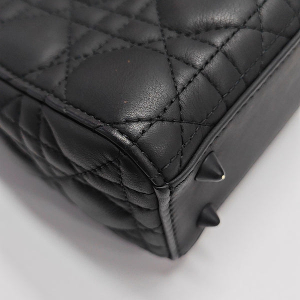 Lady Dior Small Cannage Calfskin Black