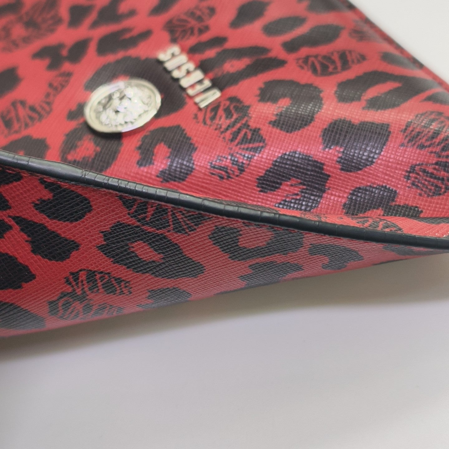 Calfskin Clutch Red