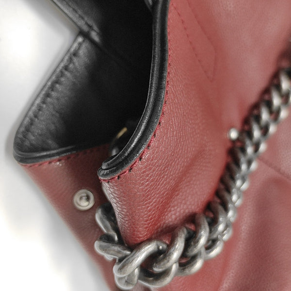 Calfskin Shoulder Bag Red
