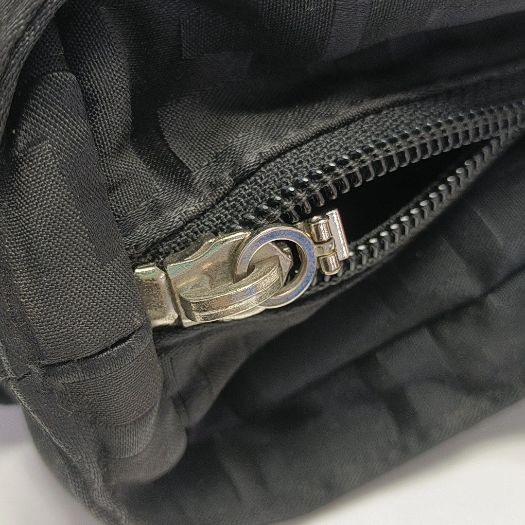 Fabric Top Handle Bag Black