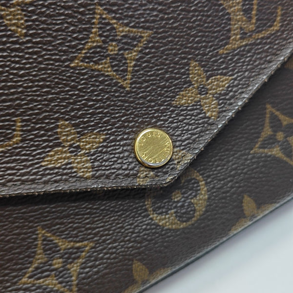 FÉLICIE Monogram Coated Canvas Brown