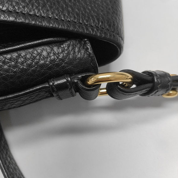 Calfskin Shoulder Bag Black