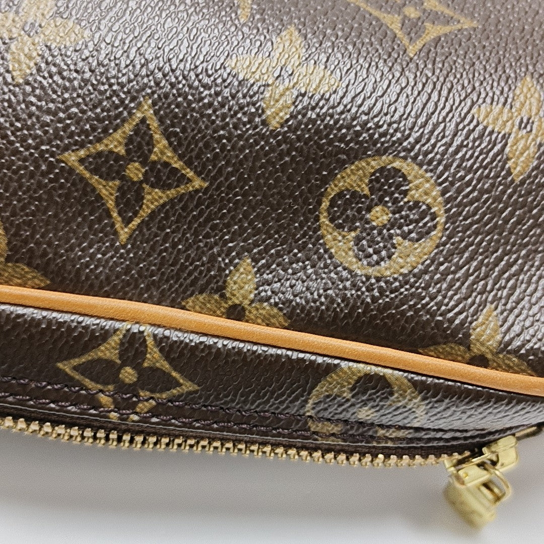GANGE Monogram Coated Canvas Brown