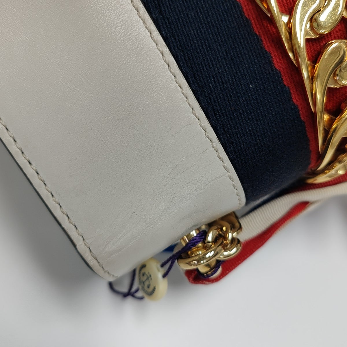 Sylvie Mini Calfskin White