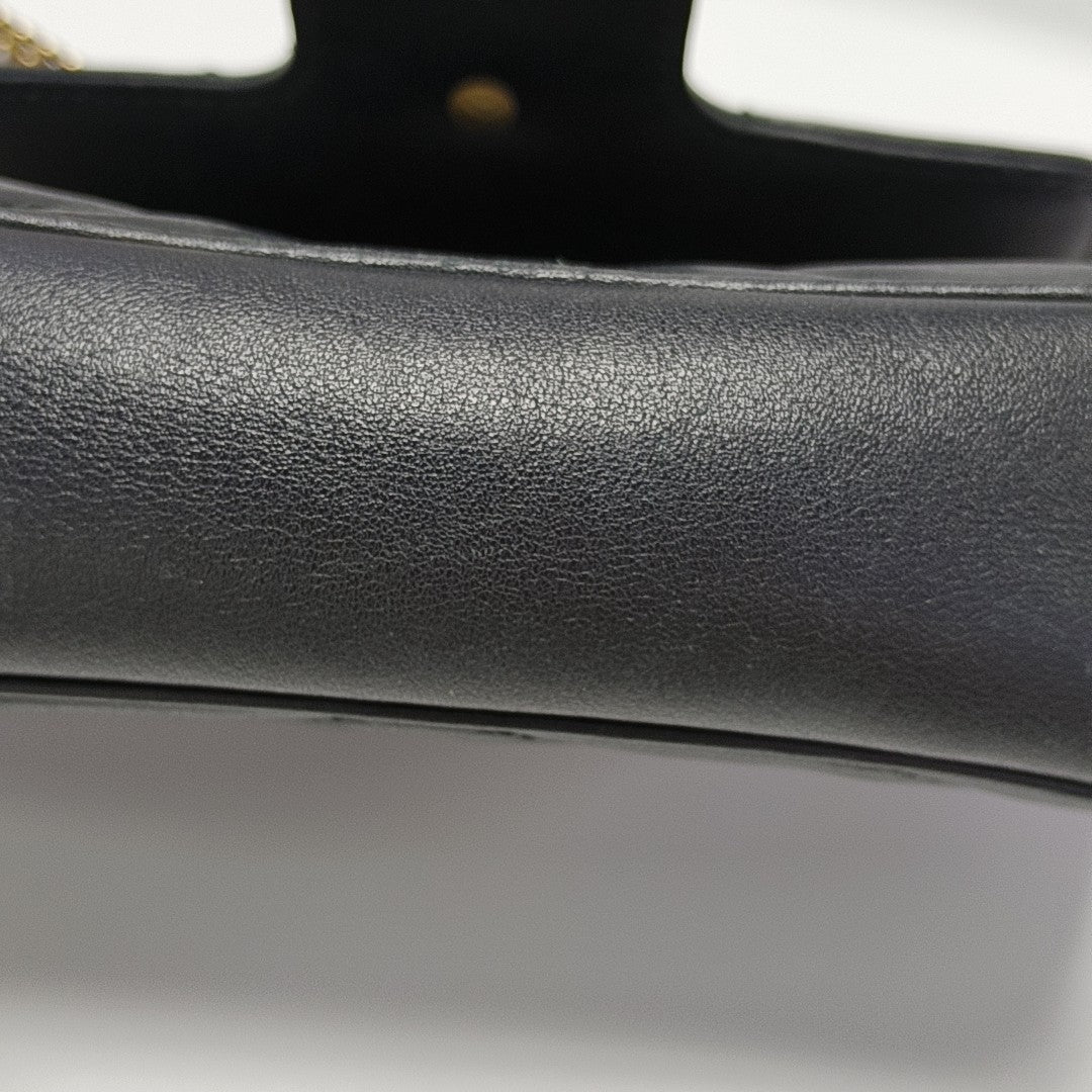 GG Marmont Mini Quilted Calfskin Black