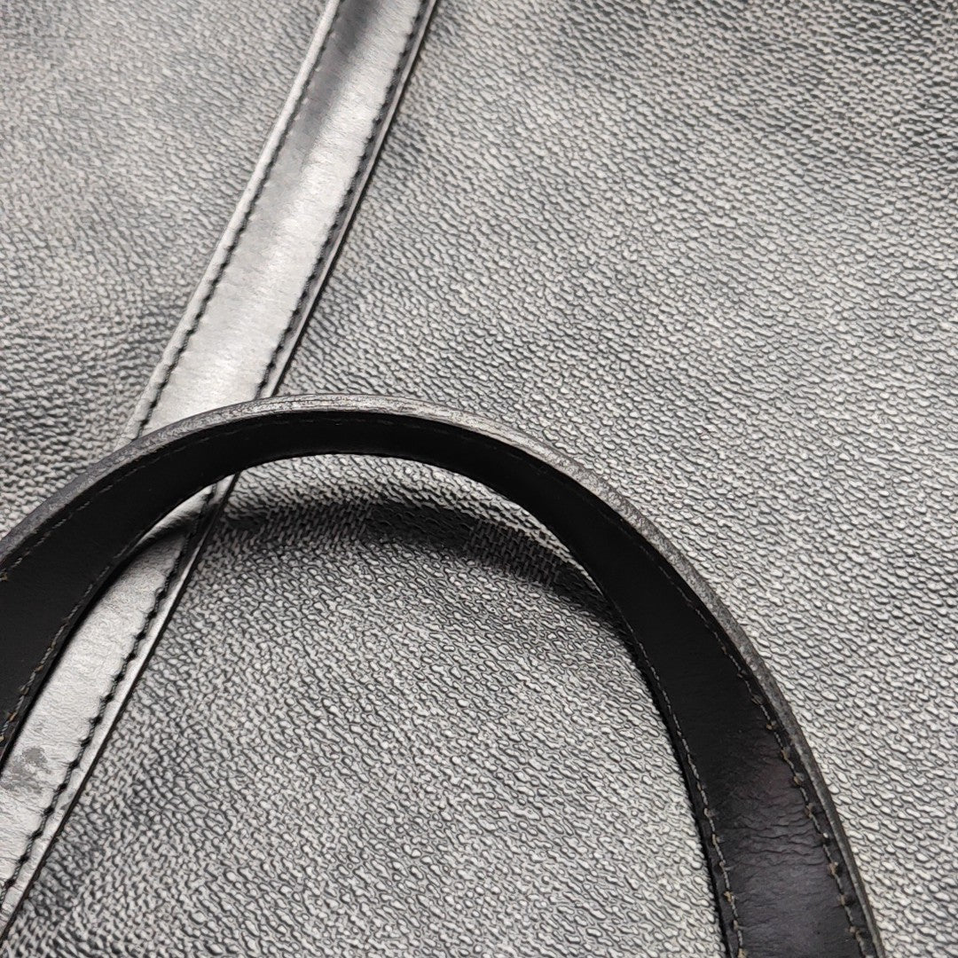 TADAO MM Damier Graphite Coated Canvas Gray