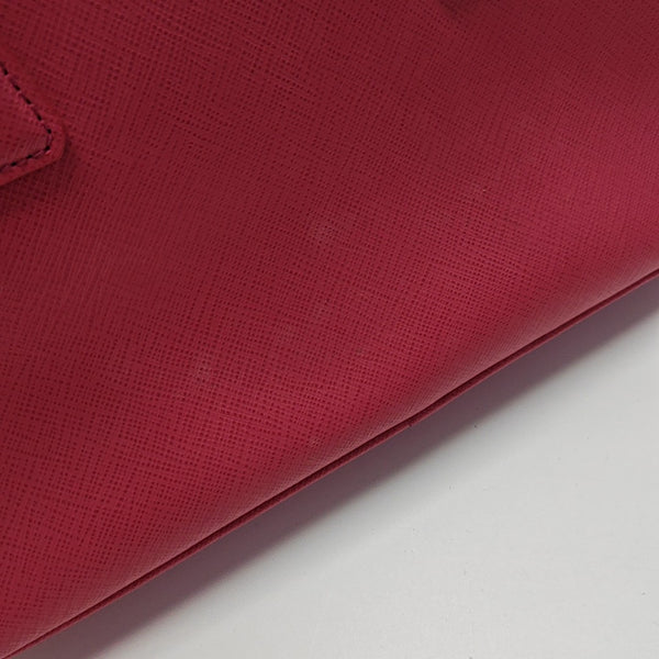Galleria Small Saffiano Calfskin Red