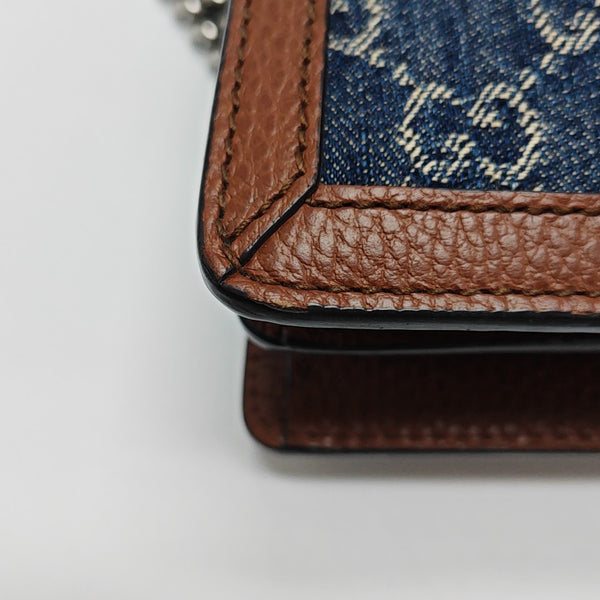 Dionysus Small Monogram Denim Blue