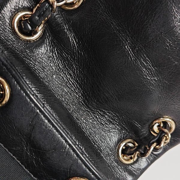 DUMA Quilted Calfskin Black