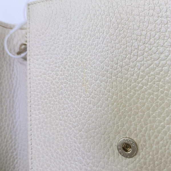 Interlocking G Small Calfskin Beige