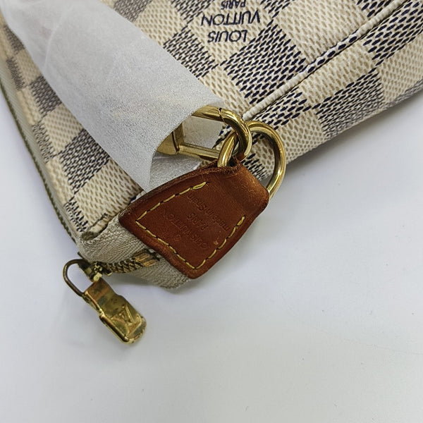ACCESSOIRES GM Damier Azur Coated Canvas White