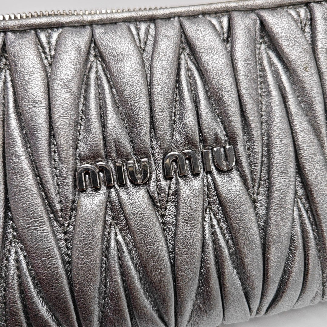 Matelassé Quilted Lambskin Silver
