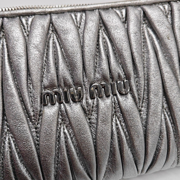 Matelassé Quilted Lambskin Silver
