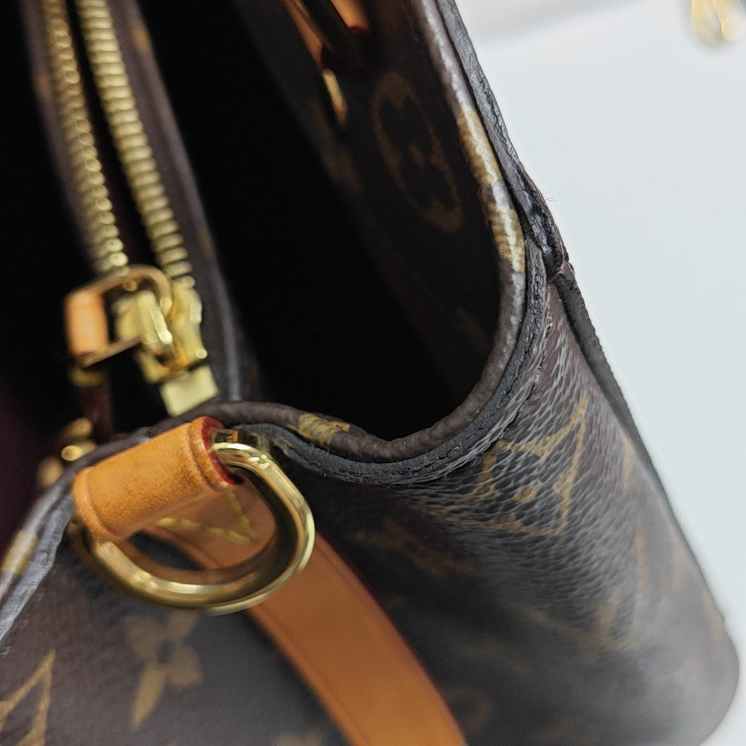 MONTAIGNE Monogram Coated Canvas Brown