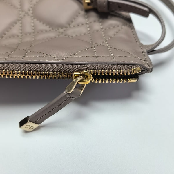 Toujours Medium Cannage Calfskin Gray