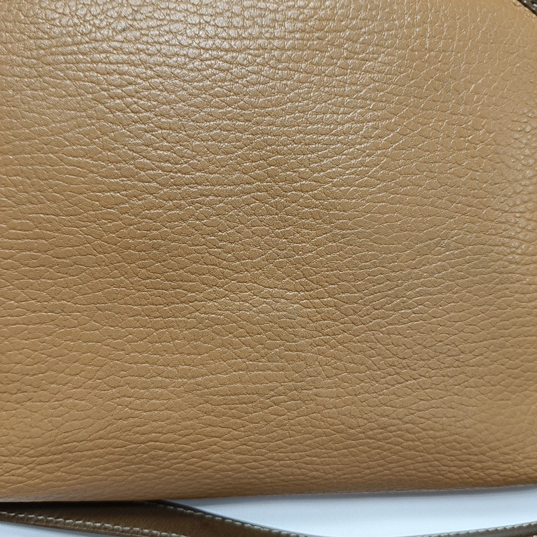Calfskin Crossbody Bag Small Beige
