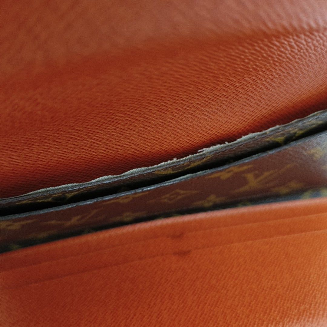 JOSÉPHINE Monogram Coated Canvas Brown Wallet