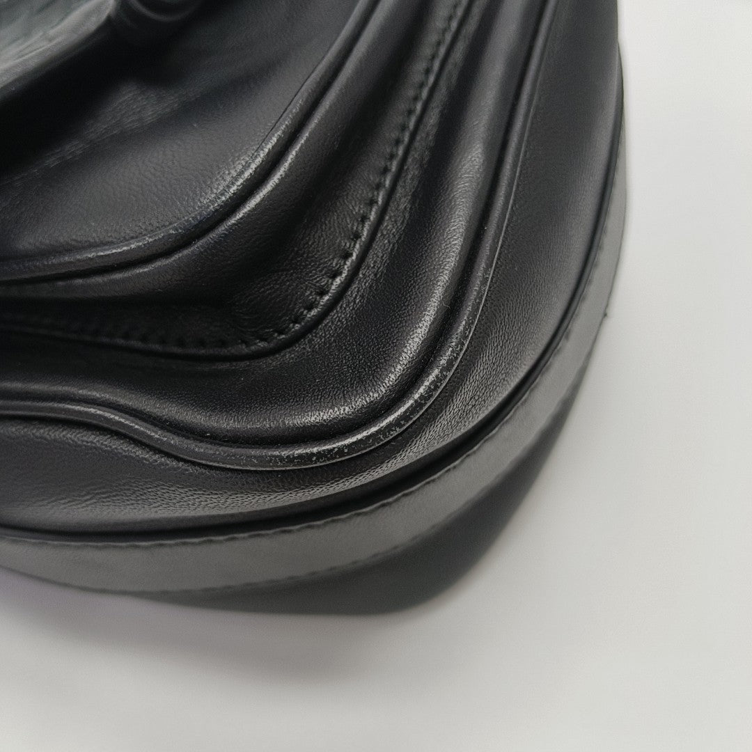 Calfskin Shoulder Bag Black